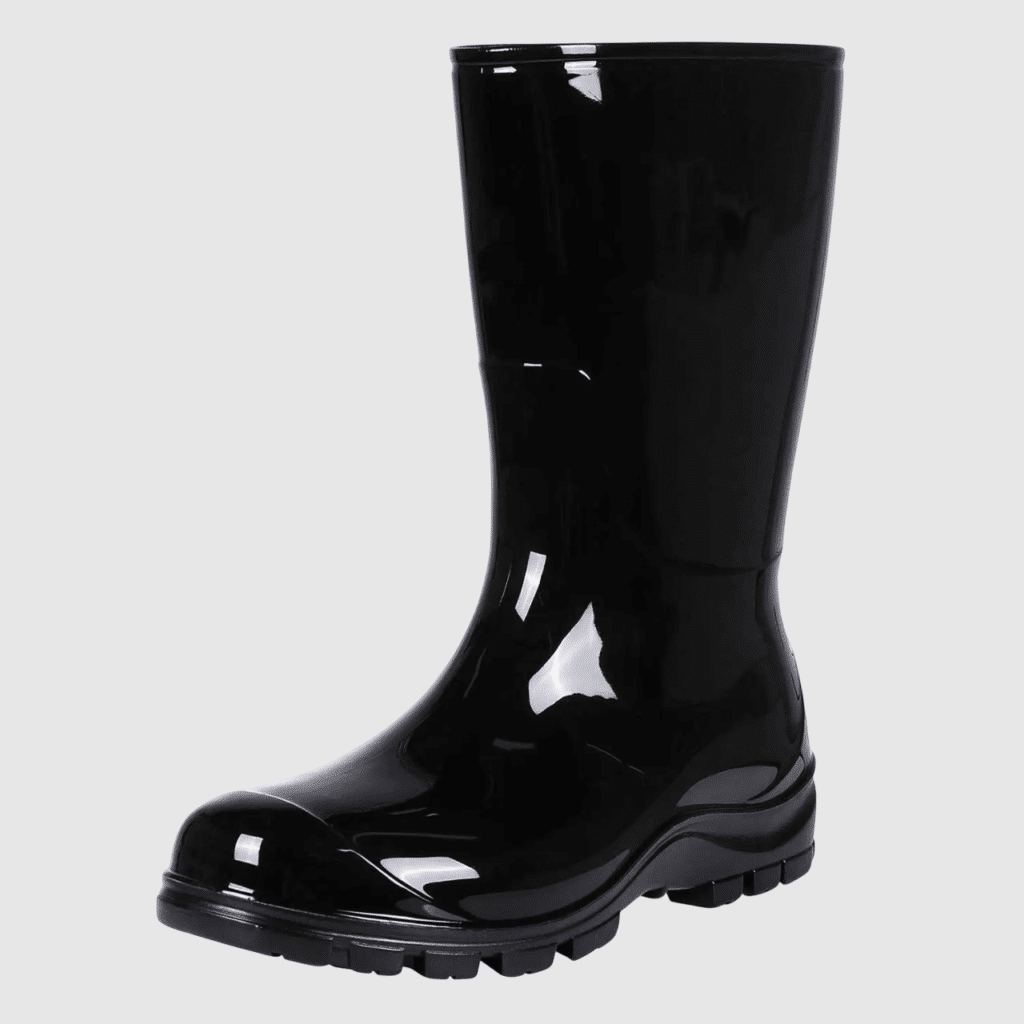 Bottes de pluie vernis noir femme