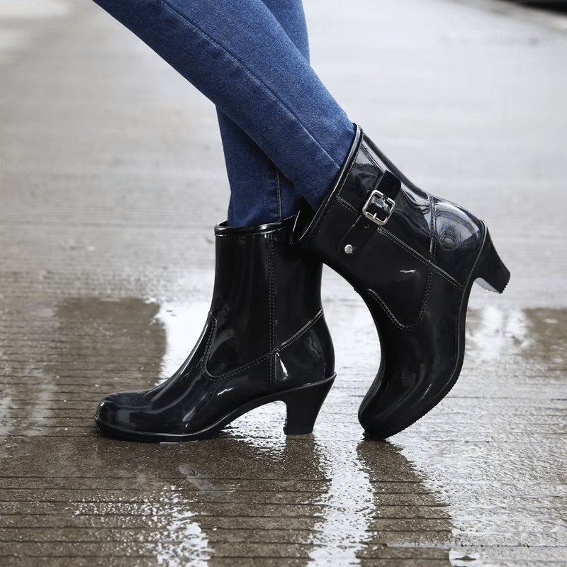 Bottes de pluie à talons