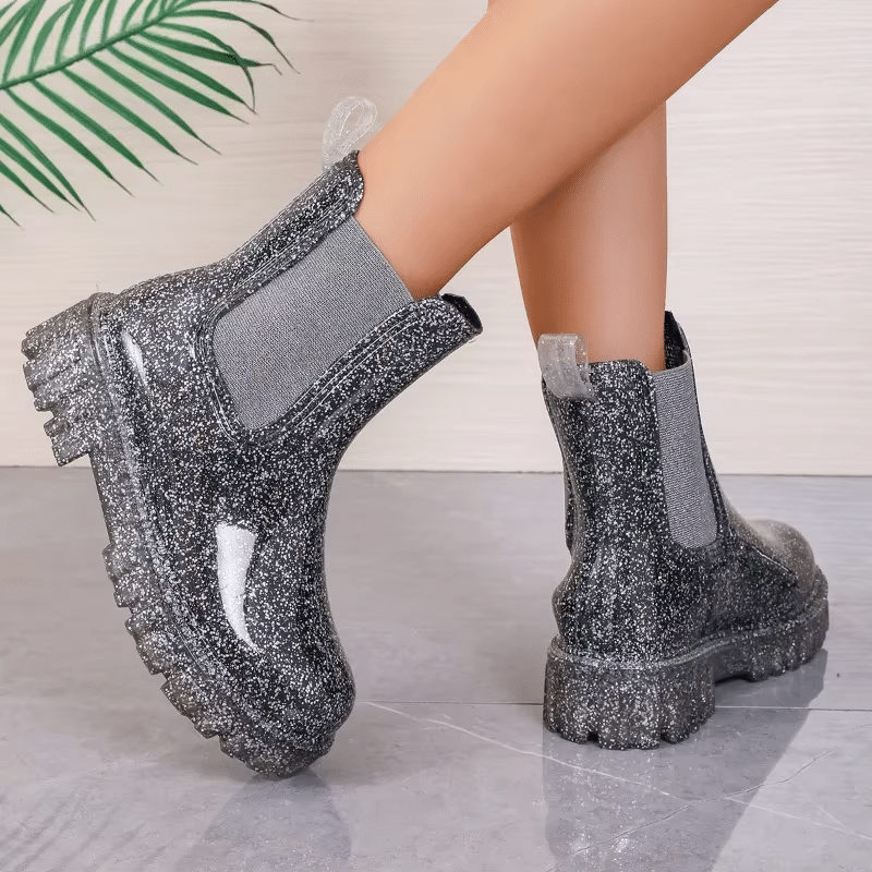 Bottes de pluie femme paillettes