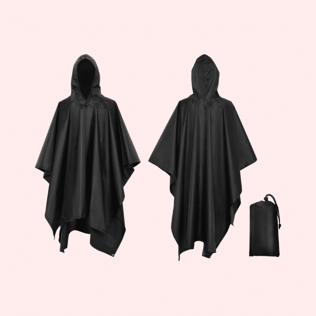 Poncho pluie pliable