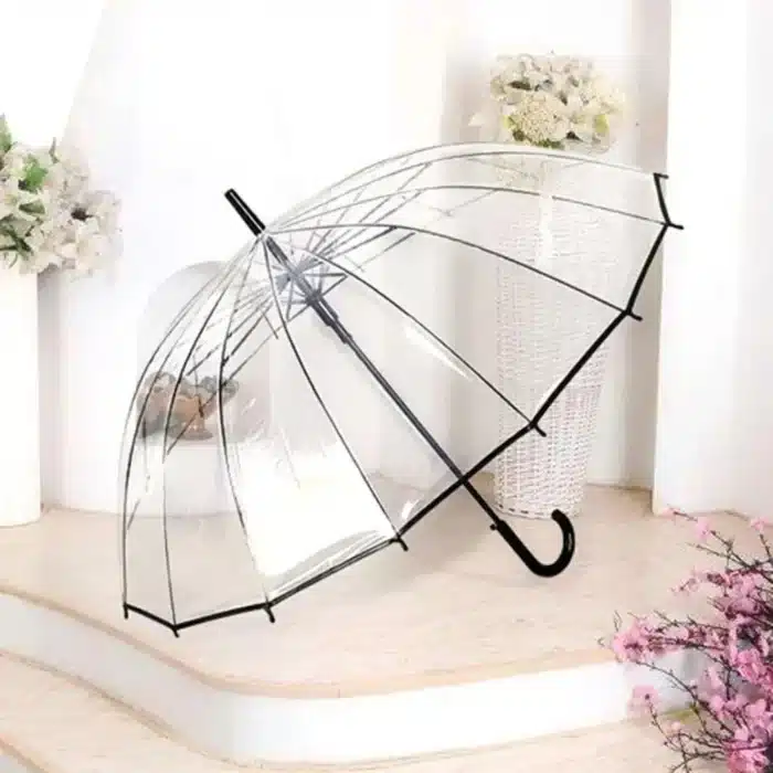 Parapluie cloche transparent anti-vent 2