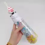 Parapluie transparent chat 1