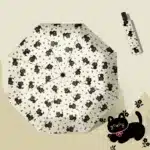 Parapluie pliant portable pour femmes, protection solaire, protection UV, parapluie de pluie et de phare, chats mignons 2