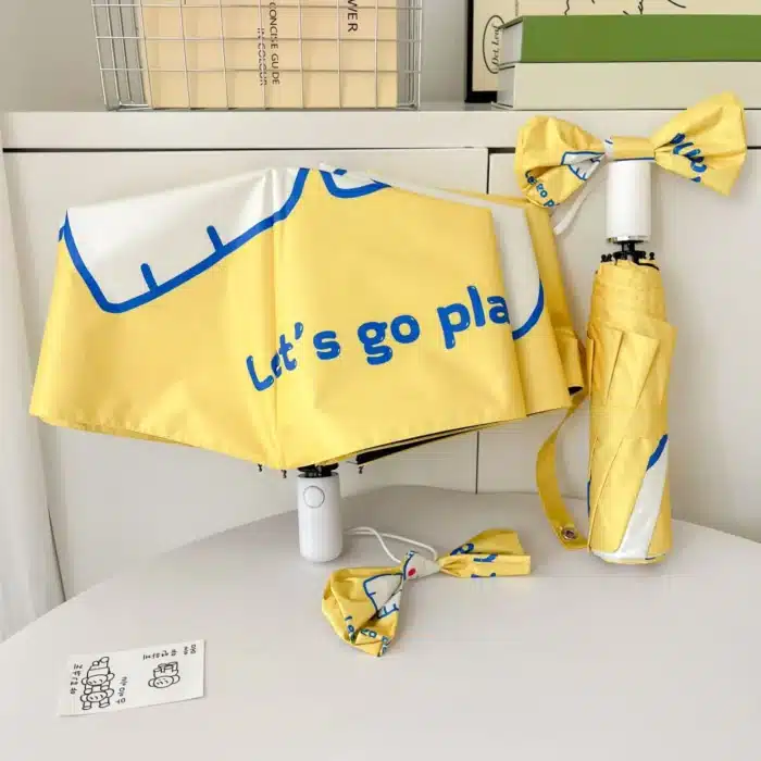 Un parapluie de voyage extérieur avec imprimés de chiens, un mini parasol à 50 % de réduction, protection solaire et protection UV, 2