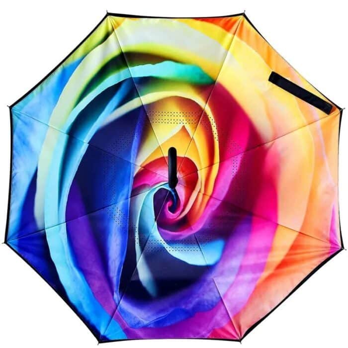 parapluie qui s'ouvre à l'envers