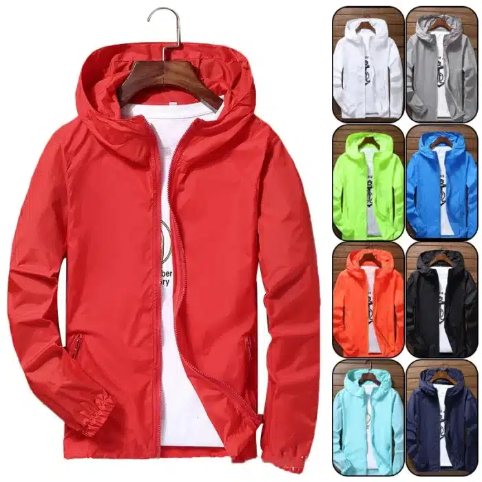 Manteau coupe-vent à séchage rapide, veste imperméable ultralégère pour hommes et femmes, vêtements d'extérieur UV, Camping, randonnée, cyclisme, course à pied, Sport, S-7XL 1