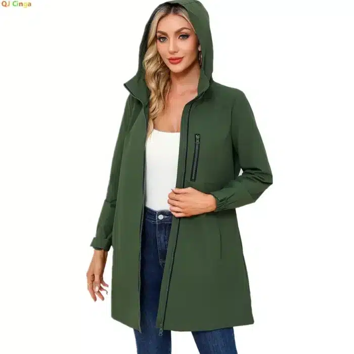 manteau pluie femme long