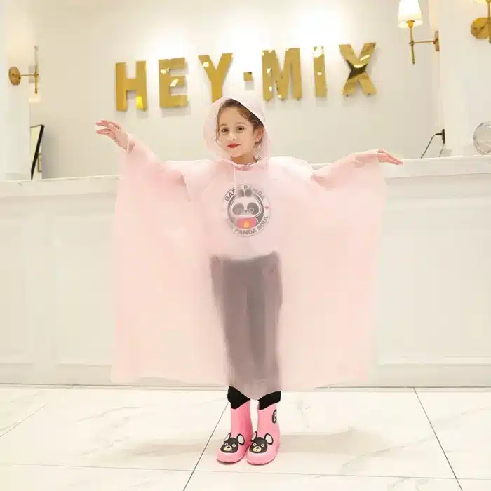 Imperméable enfants drôle dessin animé bébé enfants vêtements de pluie chauds mignon imperméable chaud enfants imperméables enfants drôle manteau de pluie Poncho 2