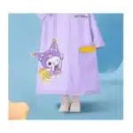 Kuromi nouveau imperméable pour enfants Sanrio corps complet imperméable maternelle hommes et femmes étudiants mode Poncho de pluie 5