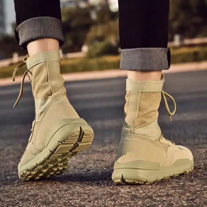 Hommes bottes tactiques décontracté cheville imperméable chaussures d'escalade marque taille botte livraison gratuite en plein air Plus chaussures de randonnée 4