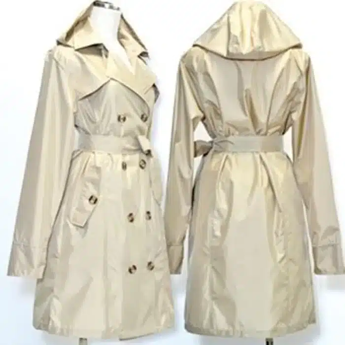 Imperméable long au genou pour femme avec ceinture, manteau de pluie imperméable, vestes Ponchos, Chubasqueros féminins, imperméables 2