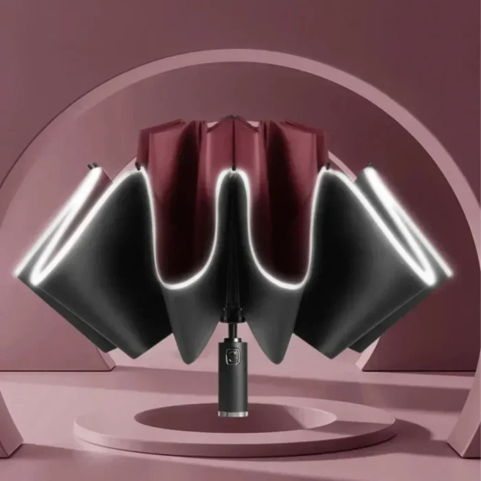 Parapluie LED entièrement automatique, Stable, Antirouille, Domestique, Portable, Affaires commerciales, Sun Umbrella, Wind 02/10/2018 1