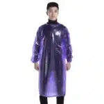 Tablier en plastique Transparent PVC, épais, imperméable, résistant à l'huile, salopette à manches longues, vêtements de protection, vêtements de travail aquatiques pour la maison 2
