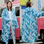 Poncho de pluie imperméable pour hommes et femmes adultes, manteau de pluie réutilisable, veste avec capuche et manches imprimées, vêtements de pluie d'été 2