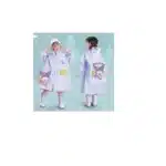 Kuromi nouveau imperméable pour enfants Sanrio corps complet imperméable maternelle hommes et femmes étudiants mode Poncho de pluie 4