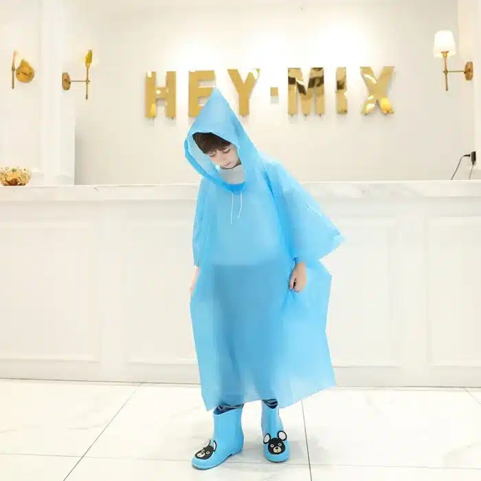 Imperméable enfants drôle dessin animé bébé enfants vêtements de pluie chauds mignon imperméable chaud enfants imperméables enfants drôle manteau de pluie Poncho 3