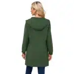Veste longue à capuche verte pour femmes, manteaux décontractés à la mode, taille européenne S-3XL, Trench pour femmes, rose noir bleu disponible 2