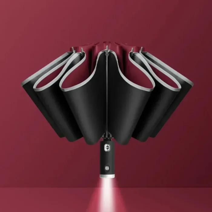 Parapluie LED entièrement automatique, Stable, Antirouille, Domestique, Portable, Affaires commerciales, Sun Umbrella, Wind 02/10/2018 3