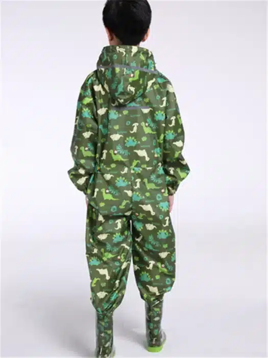 Imperméable dinosaure imperméable pour enfants, manteau de pluie, combinaison, combinaison de pluie pour étudiants, bébé qui pleut 3