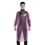 Tablier en plastique Transparent PVC, épais, imperméable, résistant à l'huile, salopette à manches longues, vêtements de protection, vêtements de travail aquatiques pour la maison 3