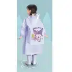 Kuromi nouveau imperméable pour enfants Sanrio corps complet imperméable maternelle hommes et femmes étudiants mode Poncho de pluie 3