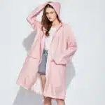 Femmes nouveau élégant imperméable femmes pluie Poncho manteau en plein air touristique léger imperméable fermeture éclair dames vêtements de pluie 1