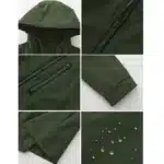 Veste longue à capuche verte pour femmes, manteaux décontractés à la mode, taille européenne S-3XL, Trench pour femmes, rose noir bleu disponible 3