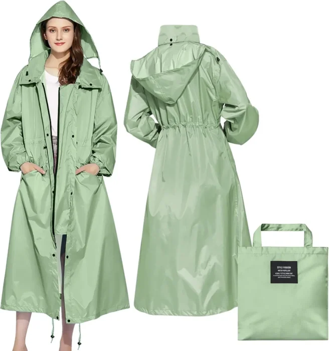 manteau de pluie à capuche