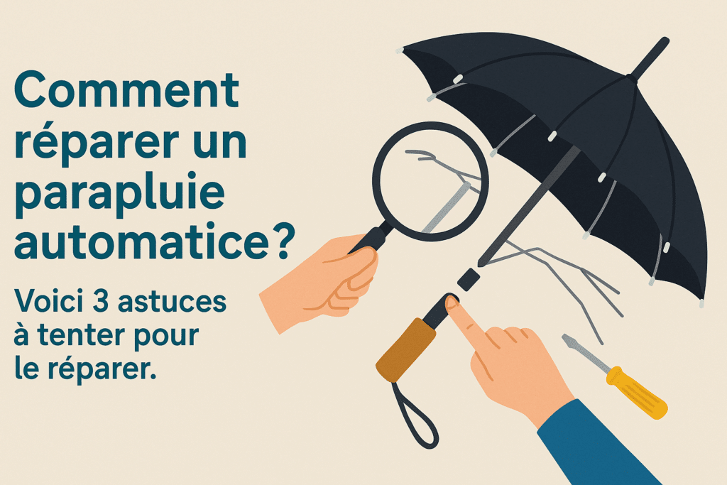 Comment réparer un parapluie automatique? Voici 3 astuces a tenté pour le réparer.