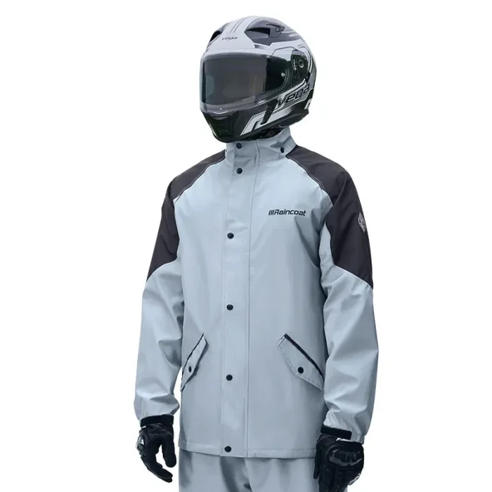 Manteau imperméable épais pour adultes, combinaison de pluie pour moto, vêtements de pluie pour moto, ensemble imperméable réfléchissant pour équitation 3