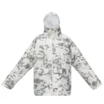 Tactique CP neige blanc Portable Camouflage imperméable ensemble Camouflage combinaison de pluie vélo moto étanche militaire homme avec capuche 5