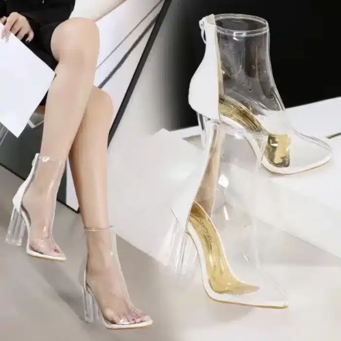 Botte transparente a talon 6