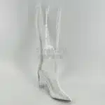 Bottes de pluie transparente femme 5