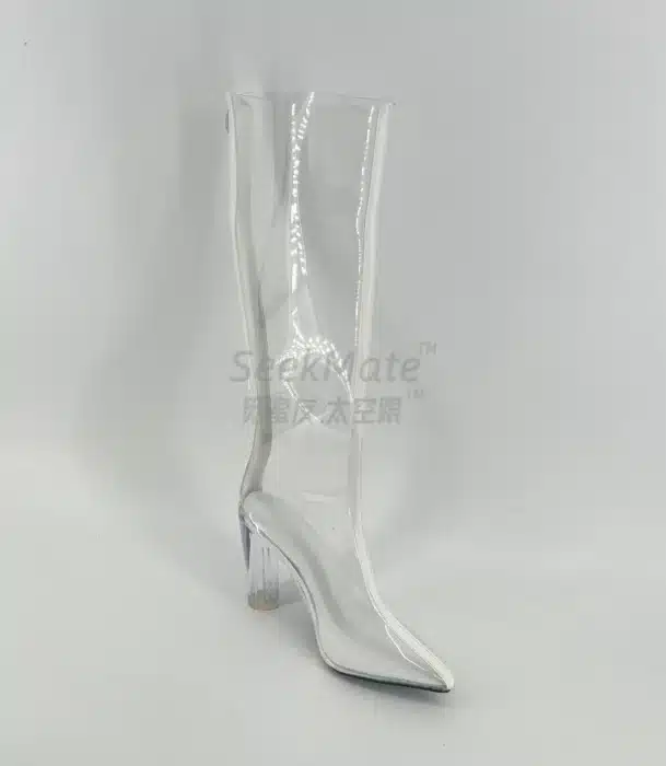 Bottes de pluie transparente femme 5
