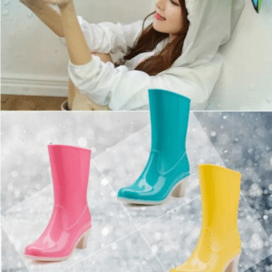 botte de pluie a talon haut